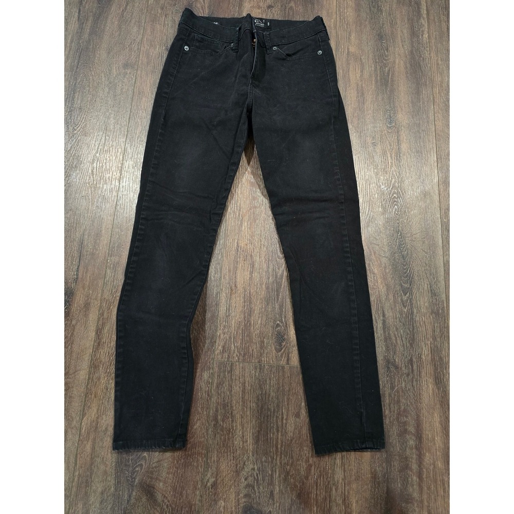 Lucky Brand Brooke Legging Jeans Womens 6/28 Black Skinny Mid Rise Denim Pants